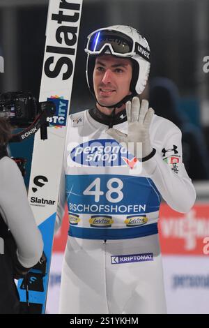 Bischofshofen, Autriche. 05 janvier 2025. BISCHOFSHOFEN, AUTRICHE - 5 JANVIER : TIMI Zajc de Slovénie lors de la qualification de la Coupe du monde FIS de saut à ski des quatre collines hommes Bischofshofen à le 5 janvier 2025 à Bischofshofen, Autriche.250105 SEPA 24 089 - 20250105 PD6658 crédit : APA-PictureDesk/Alamy Live News Banque D'Images