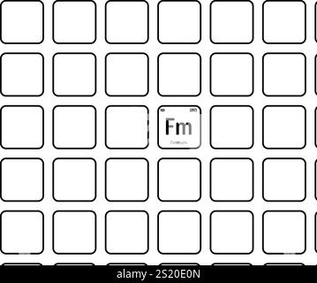 Erbium, ER, élément de table périodique avec nom, symbole, numéro atomique et poids. Métaux terreux rares à diverses utilisations industrielles, tels que la fibre optique, la métallurgie et comme absorbeur de neutrons dans les réacteurs nucléaires. Illustration de Vecteur
