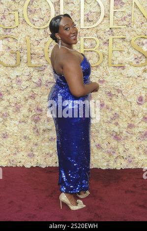 CA. 05th Jan, 2025. Angelique Jackson aux arrivées pour la 82e Golden Globe Awards - part 1, Beverly Hilton Hotel, Beverly Hills, CA, janvier 05, 2025. crédit : Elizabeth Goodenough/Everett Collection/Alamy Live News Banque D'Images