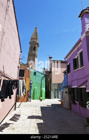 La ville de Venise en Italie vaut bien une visite. Île de Burano Autriche Banque D'Images