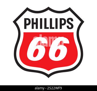 Logo Phillips 66 Energy Company Banque D'Images