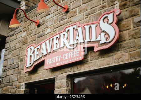 Banff, Alberta, Canada - 25 août 2024 : devanture Beavertails Banque D'Images