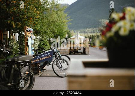 Banff, Alberta, Canada - 25 août 2024 : location de centres d'aventure Banque D'Images