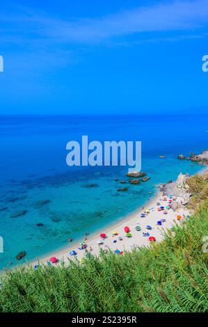 Spiaggia Michelino à Parghelia - Paradise plage blanche en Calabre sur la belle côte - près de Tropea - destination de voyage en Italie Banque D'Images
