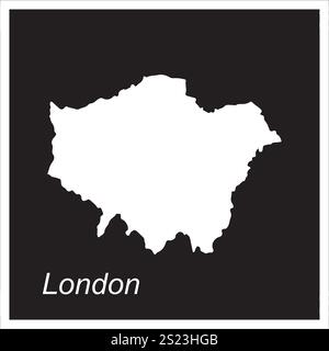 Carte de la conception de symbole d'illustration vectorielle de Londres Illustration de Vecteur