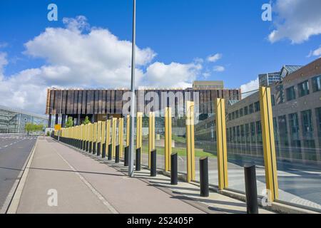 Gerichtshof der Europäischen Union EuGH, Boulevard Konrad Adenauer, Kirchberg, Stadt Luxemburg, Großherzogtum Luxemburg *** Cour de justice de l'Union européenne CJCE, Boulevard Konrad Adenauer, Kirchberg, ville de Luxembourg, Grand-Duché de Luxembourg Banque D'Images