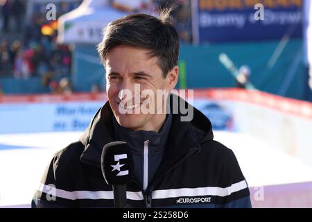 Garmisch Partenkirchen, Allemagne. 31 décembre 2024. Martin Schmitt (TV-Experte /Skisprung-Experte, Eurosport, ex-Weltmeister) BEI der Qualifikation zum Neujahrsskispringen der 73. Vierschanzentournee à Garmisch-Partenkirchen crédit : dpa/Alamy Live News Banque D'Images