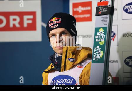 Bischofshofen, Österreich, 06. Januar 2025 : 73.internationale Vierschanzentournee, Skispringen, Herren, Weltcup, Bischofshofen, Paul-Ausserleitner Schanze, 4hills, Dreikönigsspringen Andreas Wellinger (GER) enttäuscht nach dem Wettkampf Banque D'Images