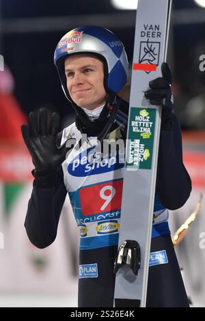 Bischofshofen, Autriche. 06 janvier 2025. BISCHOFSHOFEN, AUTRICHE - 6 JANVIER : Andreas Wellinger d'Allemagne lors du HS142 individuel de la Coupe du monde de saut à ski FIS quatre collines hommes Bischofshofen à le 6 janvier 2025 à Bischofshofen, Autriche.250106 SEPA 24 100 - 20250106 PD9582 crédit : APA-PictureDesk/Alamy Live News Banque D'Images