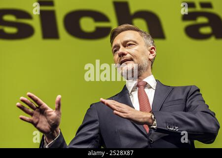 Epiphanie traditionnelle 2025 réunion du parti FDP. L'événement du parti marque également le début de la campagne électorale pour les élections fédérales de 2025. Christi Banque D'Images