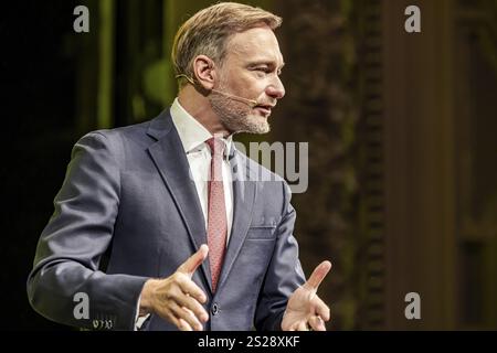 Epiphanie traditionnelle 2025 réunion du parti FDP. L'événement du parti marque également le début de la campagne électorale pour les élections fédérales de 2025. Christi Banque D'Images