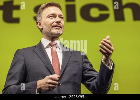 Epiphanie traditionnelle 2025 réunion du parti FDP. L'événement du parti marque également le début de la campagne électorale pour les élections fédérales de 2025. Christi Banque D'Images