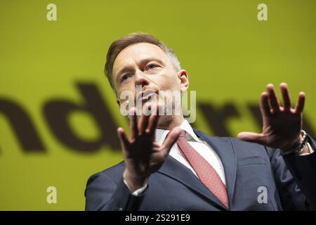 Epiphanie traditionnelle 2025 réunion du parti FDP. L'événement du parti marque également le début de la campagne électorale pour les élections fédérales de 2025. Christi Banque D'Images