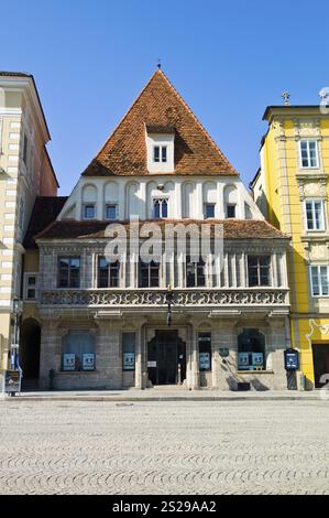 Le Bummerlhaus historique à Steyr, haute-Autriche, Autriche. Se trouve sur la place de la ville Banque D'Images
