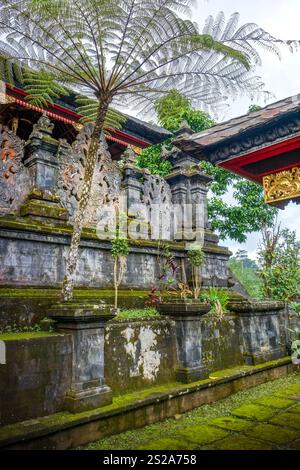 Pura Besakih temple détail sur le Mont Agung, Bali, Indonésie Banque D'Images