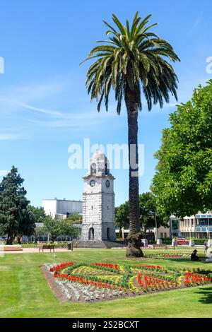 The War Memorial Clock Tower, Seymour Square, Blenheim (Waiharakeke), région de Marlborough, Île du Sud, nouvelle-Zélande Banque D'Images