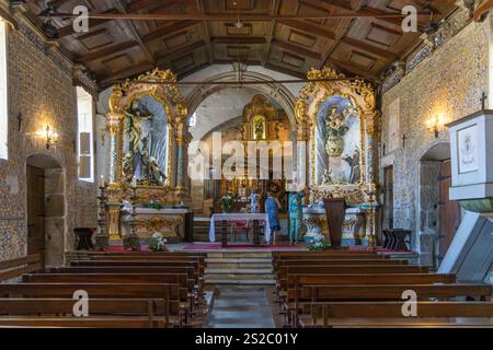 Quintela, Portugal. 18 juillet 2024. Le Sanctuaire de notre-Dame de Lapa et résidence de la Compagnie de Jésus est un sanctuaire chrétien dans la paroisse civile Banque D'Images