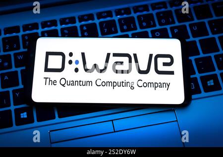 Logo d Wave Systems société d'informatique quantique Banque D'Images