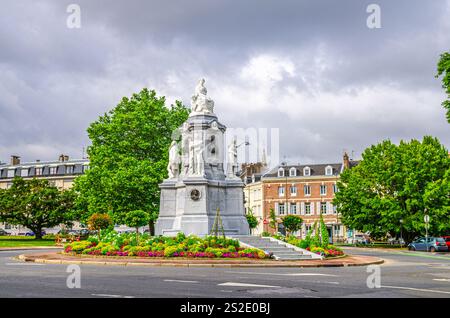 Monument Amiens otages statue Monumento a Amiens sur la place du Maréchal Joffre dans le centre historique d'Amiens, somme, hauts-de-Franc Banque D'Images