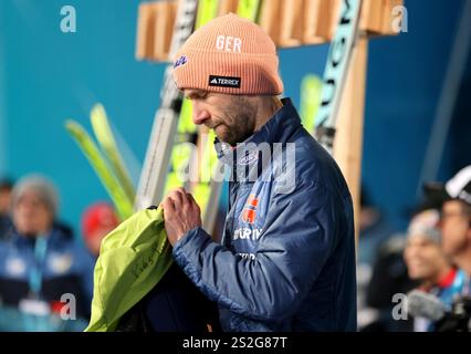 Bischofshofen, Österreich, 06. Januar 2025 : 73.internationale Vierschanzentournee, Skispringen, Herren, Weltcup, Bischofshofen, Paul-Ausserleitner Schanze, 4hills, Dreikönigsspringen Pius Paschke (GER) stehend, Kopf, Oberkörper Banque D'Images