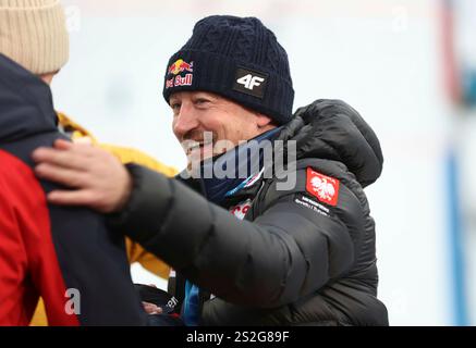 Bischofshofen, Österreich, 06. Januar 2025 : 73.internationale Vierschanzentournee, Skispringen, Herren, Weltcup, Bischofshofen, Paul-Ausserleitner Schanze, 4hills, Dreikönigsspringen Adam Malysz, ehemaliger Polnischer Skispringer Banque D'Images