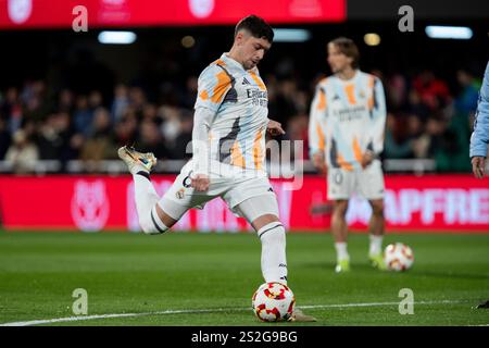 Valverde Dipetta, Federico Santiago, joueur uruguayen du Real Madrid, échauffement avant le match, CD Minera vs Real Madrid match Round of 16 of Copa Banque D'Images
