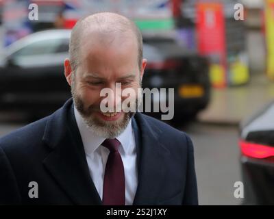Londres, Royaume-Uni. 7 janvier 2025. Jonathan Reynolds, député, secrétaire d'État au commerce et au commerce et président de la Chambre de commerce, arrive à la réunion du Cabinet au 10 Downing Street. Crédit : Uwe Deffner/Alamy Live News Banque D'Images