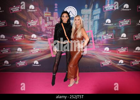 Katie Price et Kerry Katona assistent à une soirée de lancement de la nouvelle série de Geordie Shore, au Thai Square Restaurant and Club, dans le centre de Londres. Date de la photo : mardi 7 janvier 2025. Banque D'Images