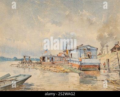 Francis Humphrey William Woolrych - signé et daté en bas à gauche. Banque D'Images