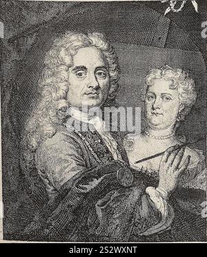 Frans van Stampart et Anton Joseph von Prenner - Portrait de Frans van Stampart. Banque D'Images