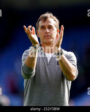 Dossier photo du 24/08/24 de Julen Lopetegui. West Ham a annulé leur conférence de presse prévue avec Julen Lopetegui, car ils semblent de plus en plus près de limoger l'Espagnol et de nommer Graham Potter comme leur nouveau manager. Date d'émission : mercredi 8 janvier 2025. Banque D'Images