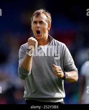 Dossier photo du 24/08/24 de Julen Lopetegui. West Ham a annulé leur conférence de presse prévue avec Julen Lopetegui, car ils semblent de plus en plus près de limoger l'Espagnol et de nommer Graham Potter comme leur nouveau manager. Date d'émission : mercredi 8 janvier 2025. Banque D'Images