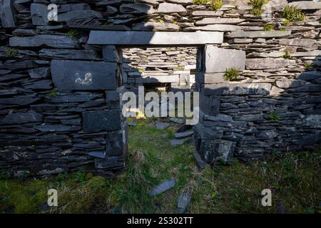 Anglesey Barracks, Dinorwig Quarry, Llanberis, Nord du pays de Galles. Banque D'Images