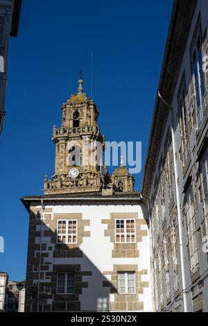 MONDOÑEDO, ESPAGNE - 18 DÉCEMBRE 2021 : Cathédrale d'Asuncion à Mondoñedo, province de Lugo, Galice, Espagne Banque D'Images