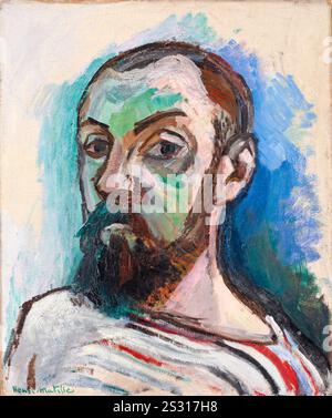 Henri Matisse. Autoportrait de l'artiste plasticien français Henri Émile Benoît Matisse (1869-1954), huile sur toile, 1906 Banque D'Images