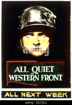 TOUT CALME SUR LE FRONT OUEST date : 1930 Banque D'Images