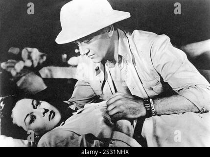 LES FIGHTING SEABEES SUSAN HAYWARD, JOHN WAYNE date : 1944 Banque D'Images