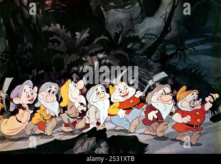 Blanche Neige et les Sept Nains Date : 1937 Banque D'Images