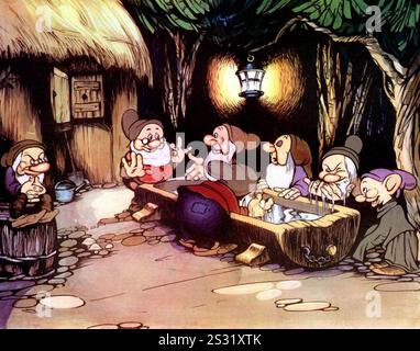 Blanche Neige et les Sept Nains Date : 1937 Banque D'Images