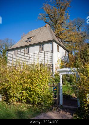 Goethe's Garden House, Park an der ILM, Weimar, Thuringe, Allemagne centrale, Allemagne de l'est, Allemagne, Europe Banque D'Images
