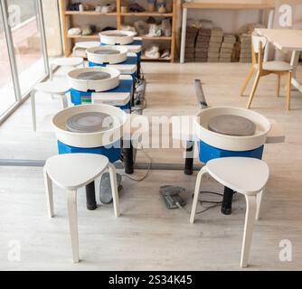 Outils et studio pour travailler avec la céramique Banque D'Images