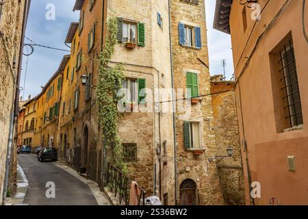Beau paysage urbain à Pérouse, Ombrie - Italie Banque D'Images