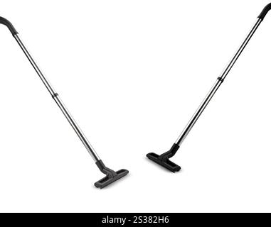 aspirateur de poignée isolé sur fond blanc. aspirateur à manche Banque D'Images