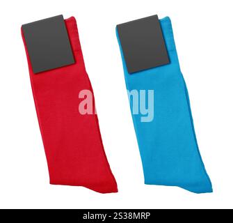 Paire de chaussettes. Isolé sur fond blanc. Paire de chaussettes. Isolé Banque D'Images