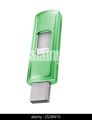 isolez le lecteur flash isolé sur fond blanc. isolez le lecteur flash Banque D'Images