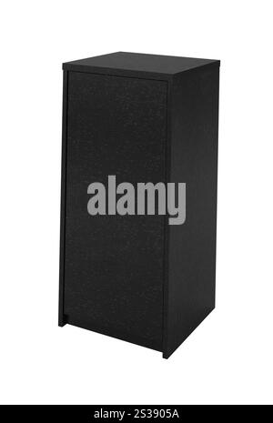 Table de chevet en bois isolated over white Banque D'Images