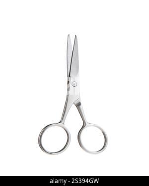 Ciseaux professionnels de coupe de cheveux isolés sur fond blanc Banque D'Images