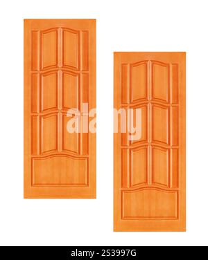 Doors Collection-Classic isolé sur fond blanc. Collection portes-classique Banque D'Images