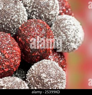 Gros plan des boules de noix de coco Banque D'Images