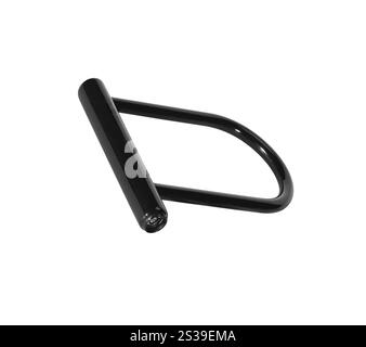 Serrure de vélo isolé sur fond blanc. Serrure pour vélo. Sur fond blanc. Banque D'Images